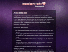 Tablet Screenshot of mondoproibito.com